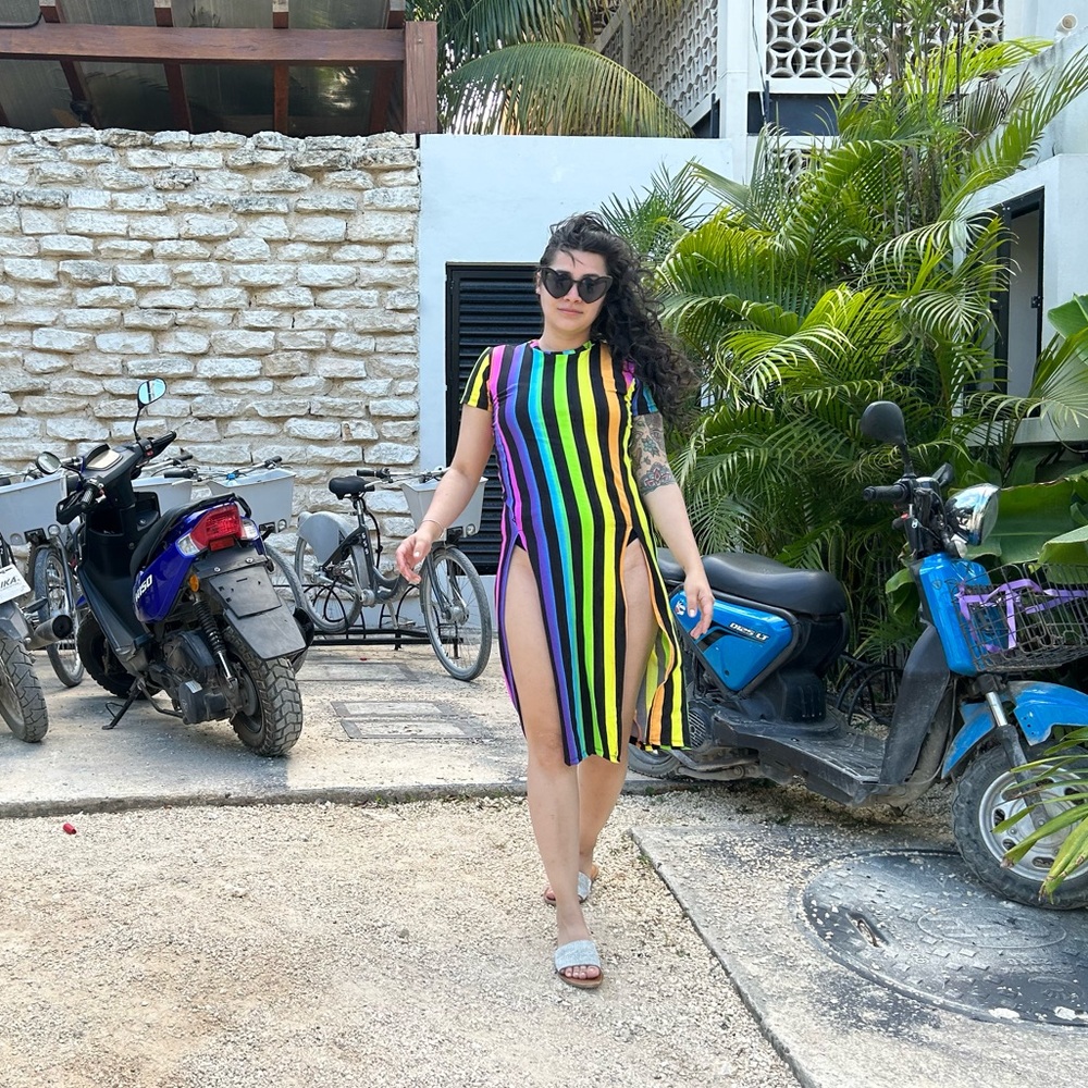 Neon Rainbow Dress